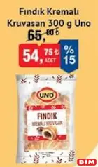UNO FINDIK KREMALI KRUVASAN 300 G UNO FINDIK KREMALI KRUVASAN 300 G